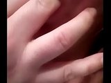 Hot short hair blonde milf teasing soacking fingers